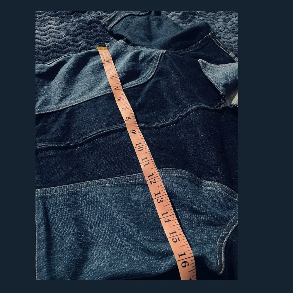 Stoned Immaculate Womens Size Medium Denim Romper Short Sleeve USA Made *No Belt - Picture 4 of 5